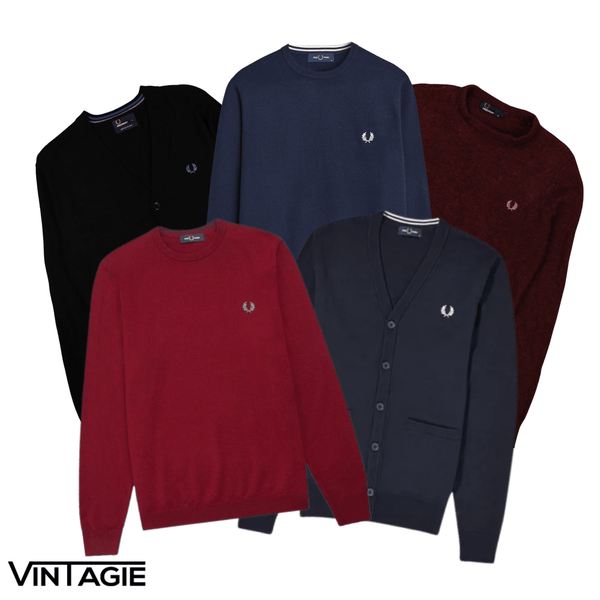 5x Fred Perry Sweaters & Vesten - Vintagie