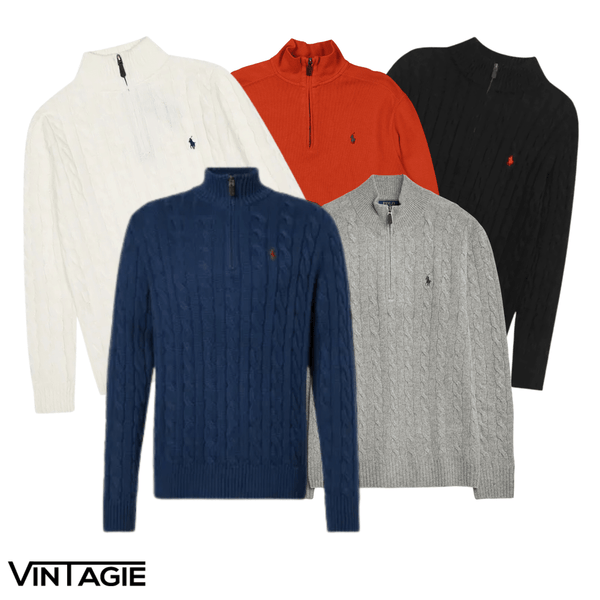5x Ralph Lauren 1/4 zips - Vintagie