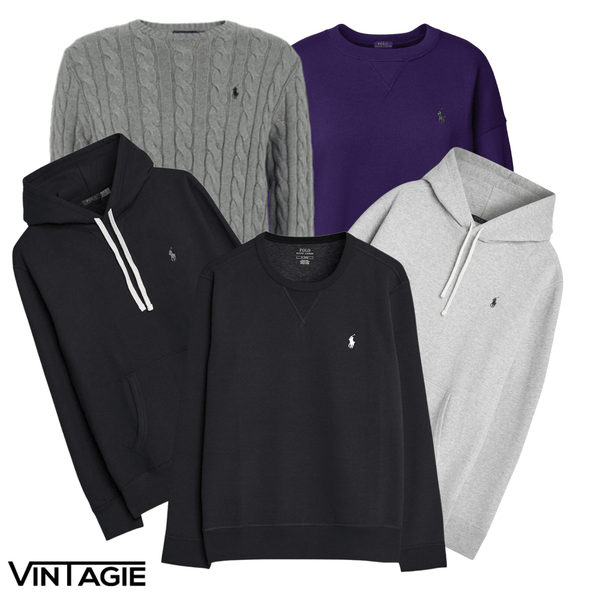 5x Ralph Lauren Hoodies & Sweaters - Vintagie