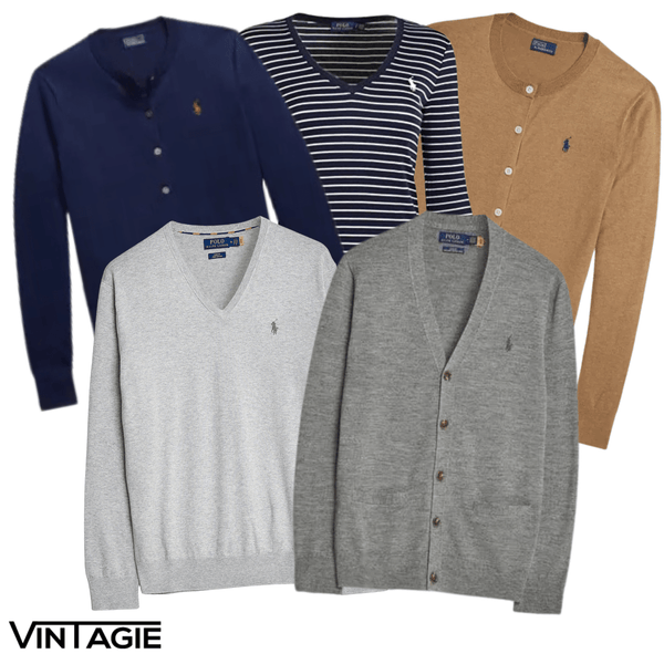 5x Ralph Lauren Light Sweaters & Vesten - Vintagie