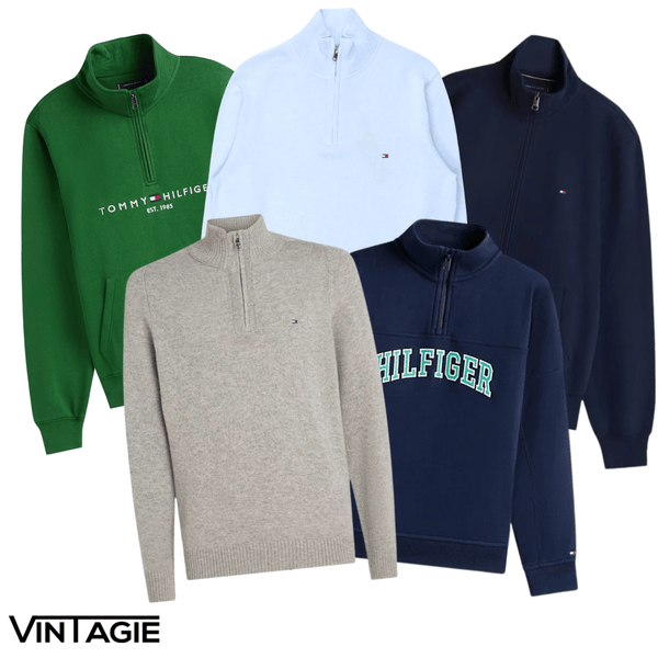 5x Tommy Hilfiger 1/4 Zips & Full zips - Vintagie