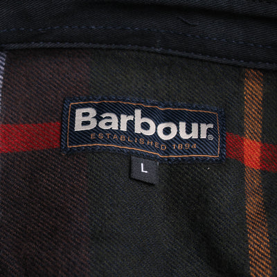 Barbour Knoop Jas Groen Blauw Geblokt