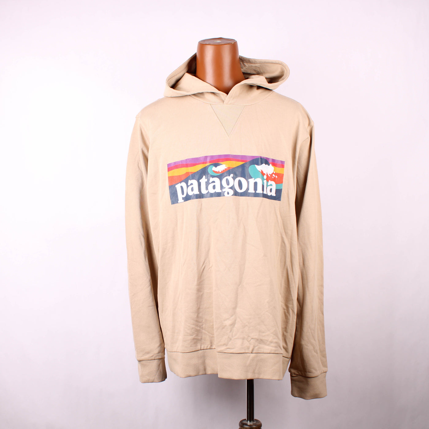 Patagonia Hoodie Print Beige
