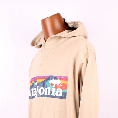 Patagonia Hoodie Print Beige