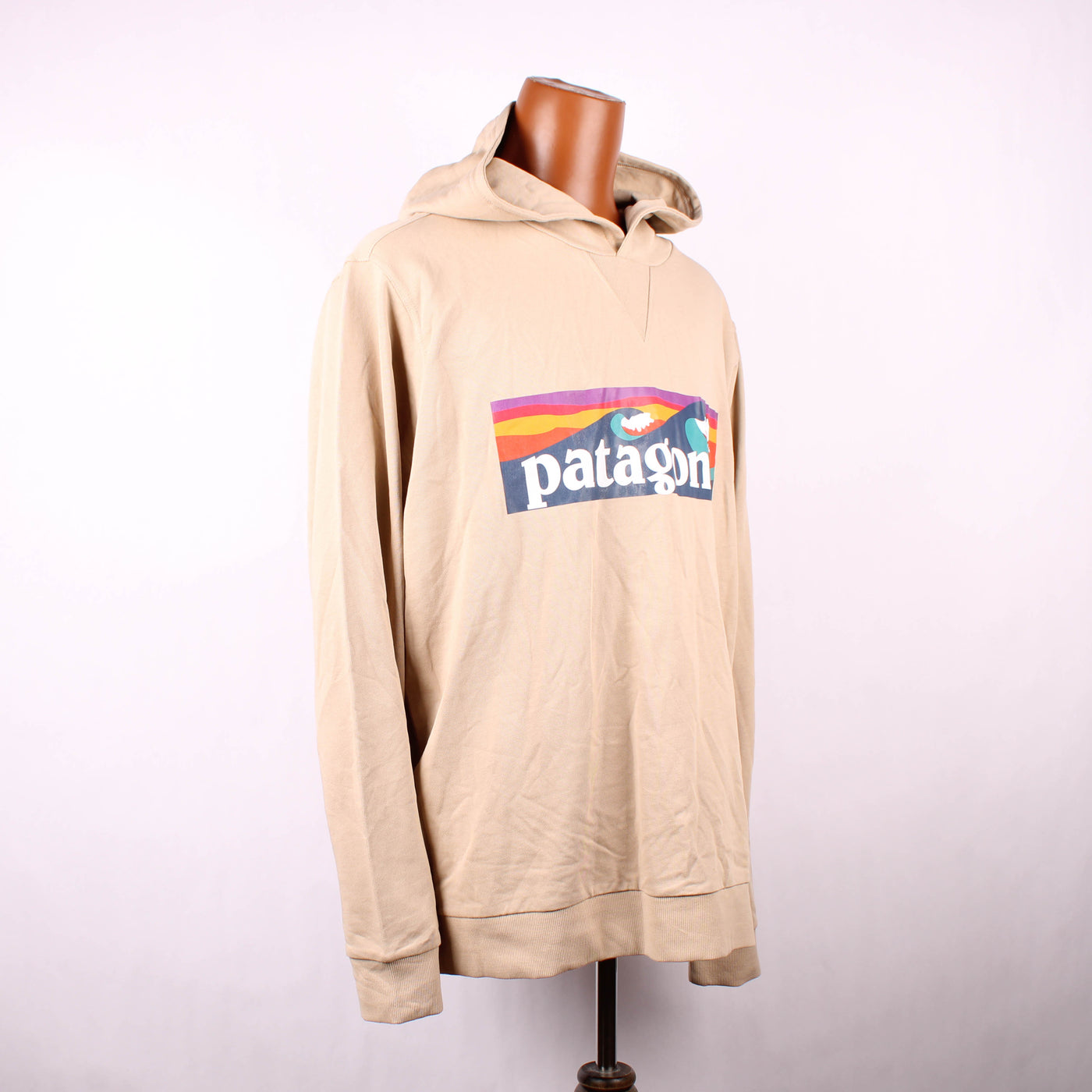 Patagonia Hoodie Print Beige