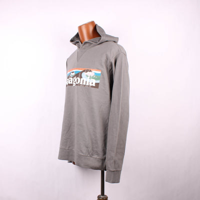 Patagonia Hoodie Print Grijs