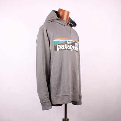 Patagonia Hoodie Print Grijs