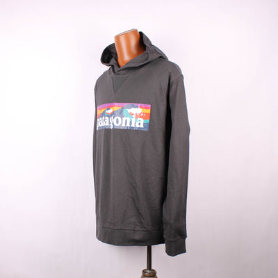 Patagonia Hoodie Print Zwart