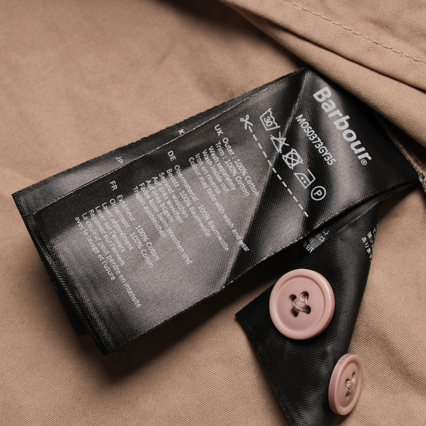 Barbour Knoop Jasje Khaki