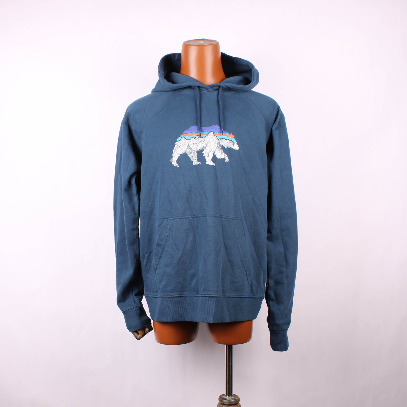 Patagonia Hoodie Bear Blauw
