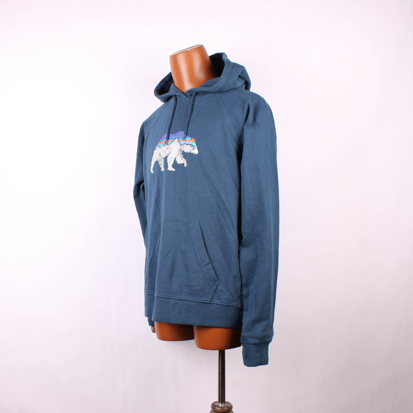 Patagonia Hoodie Bear Blauw