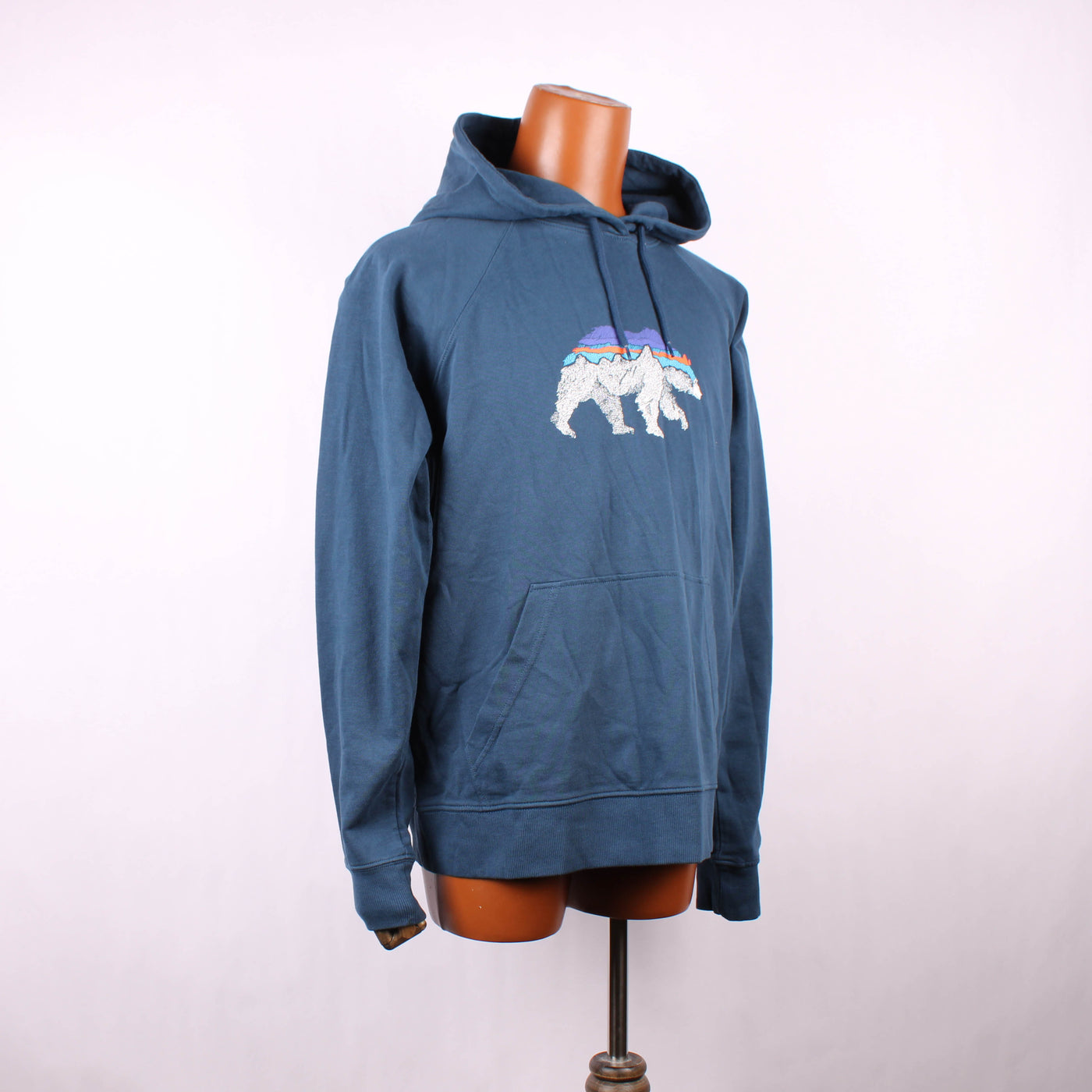 Patagonia Hoodie Bear Blauw