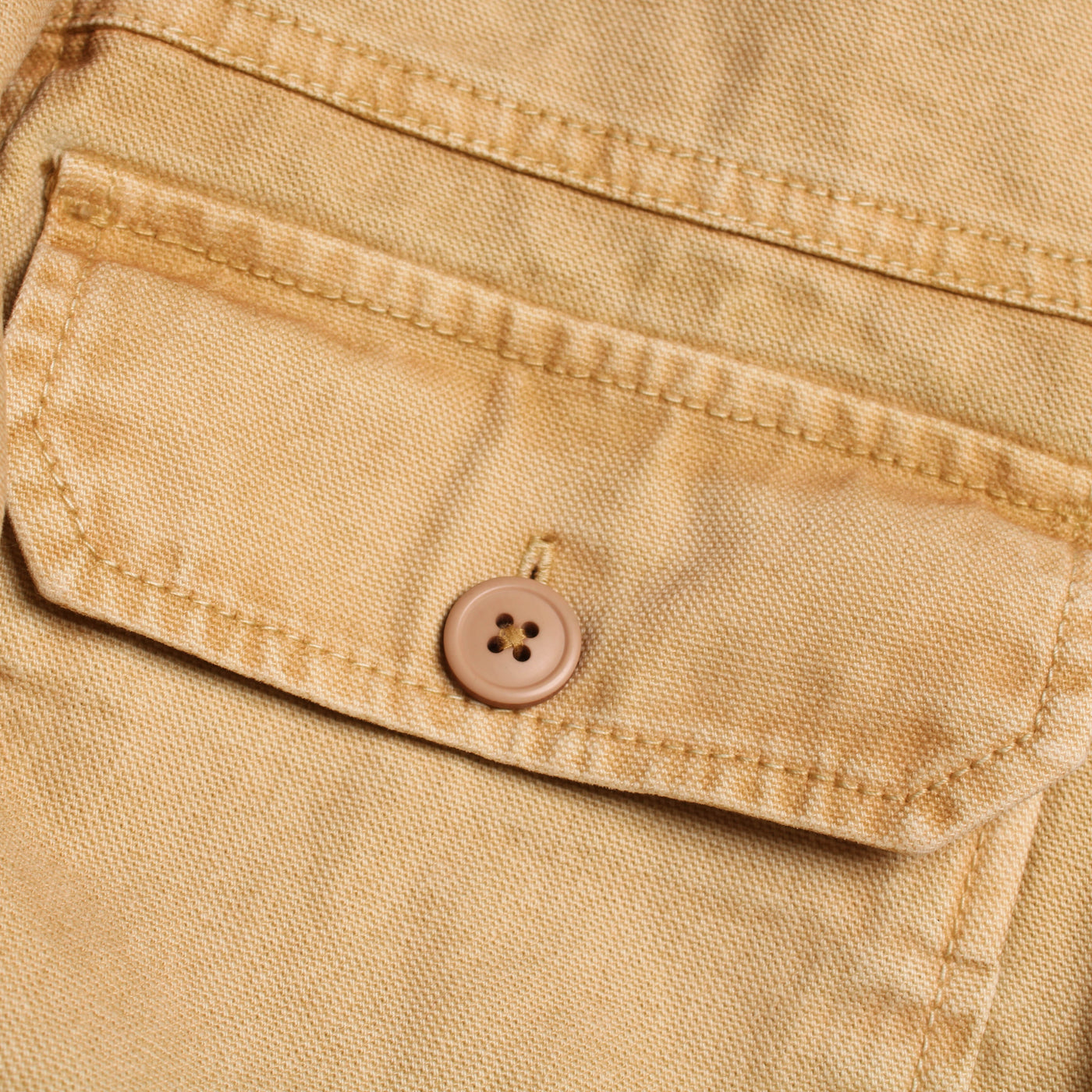Barbour Knoop Jasje Okergeel Zomer