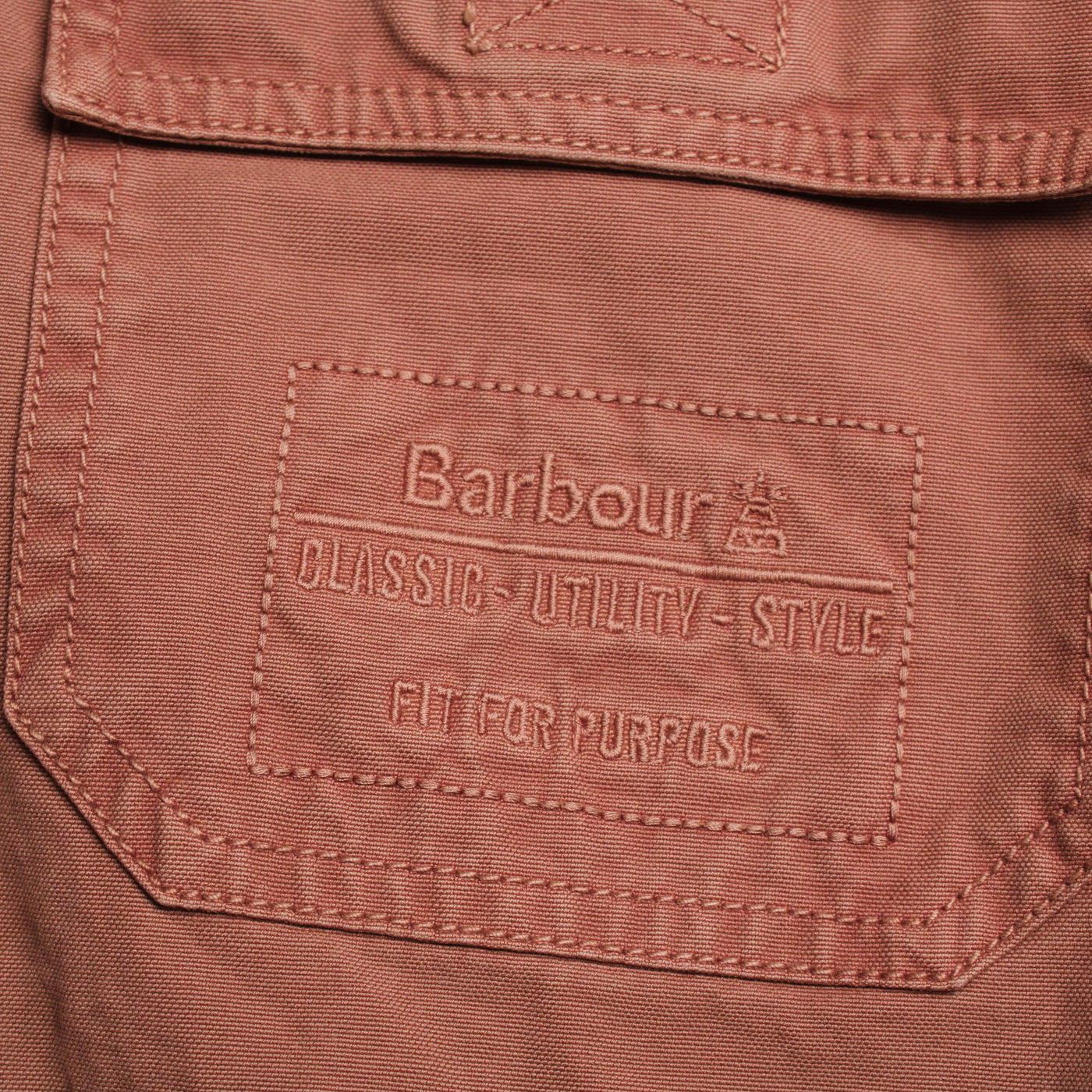 Barbour Knoop Knoop Jas Zacht Roze