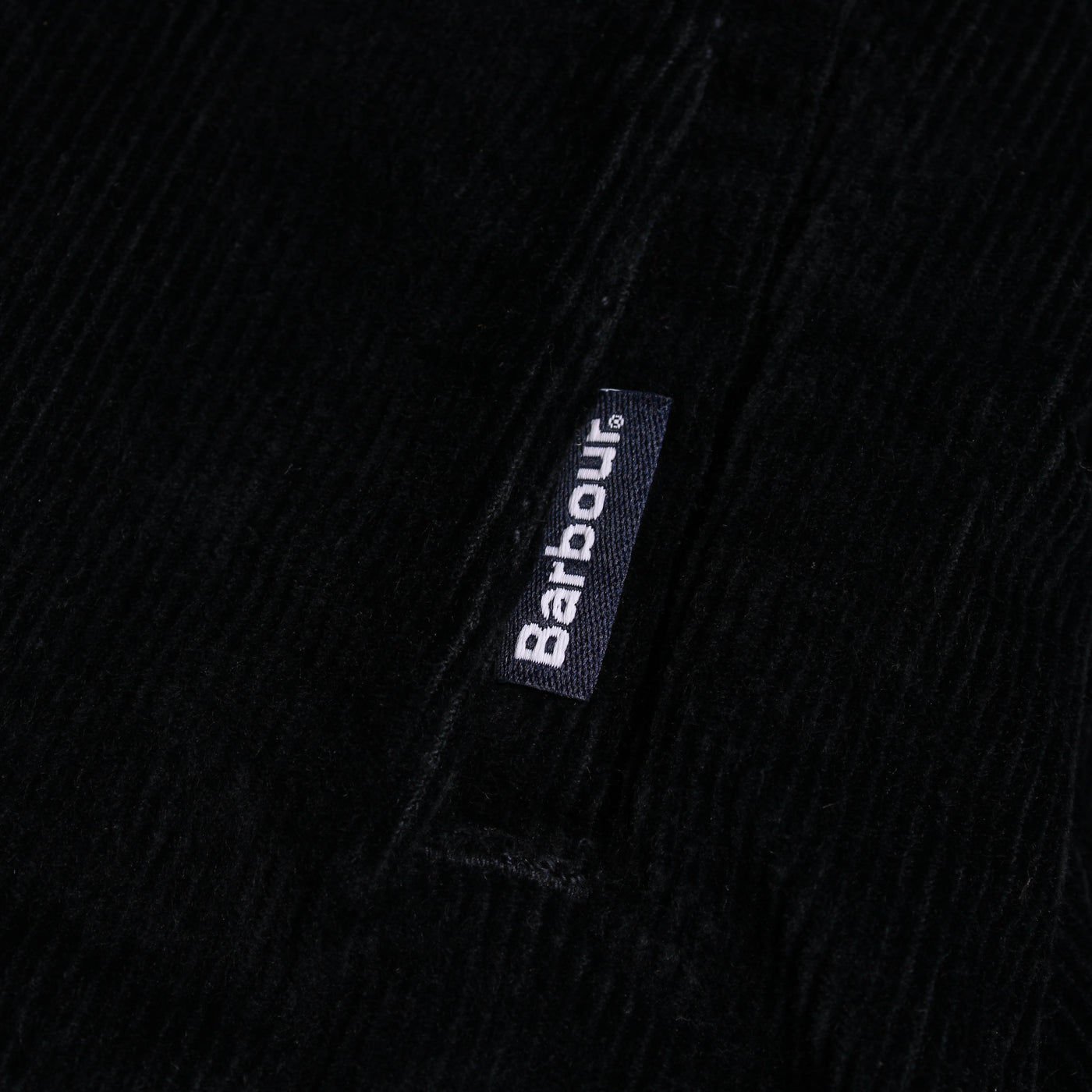 Barbour Knoop Jas Corduroy Blauw