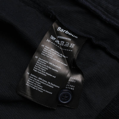 Barbour Knoop Jas Corduroy Blauw
