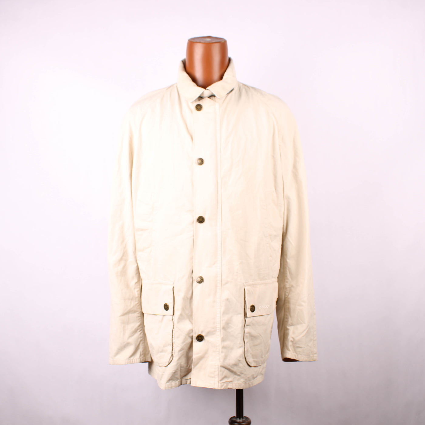 Barbour Knoop Jas Zomer Beige