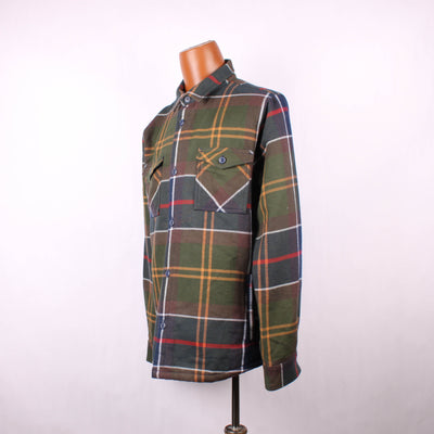 Barbour Knoop Jas Groen Blauw Geblokt
