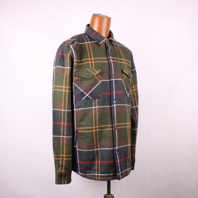 Barbour Knoop Jas Groen Blauw Geblokt
