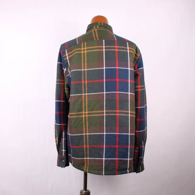 Barbour Knoop Jas Groen Blauw Geblokt