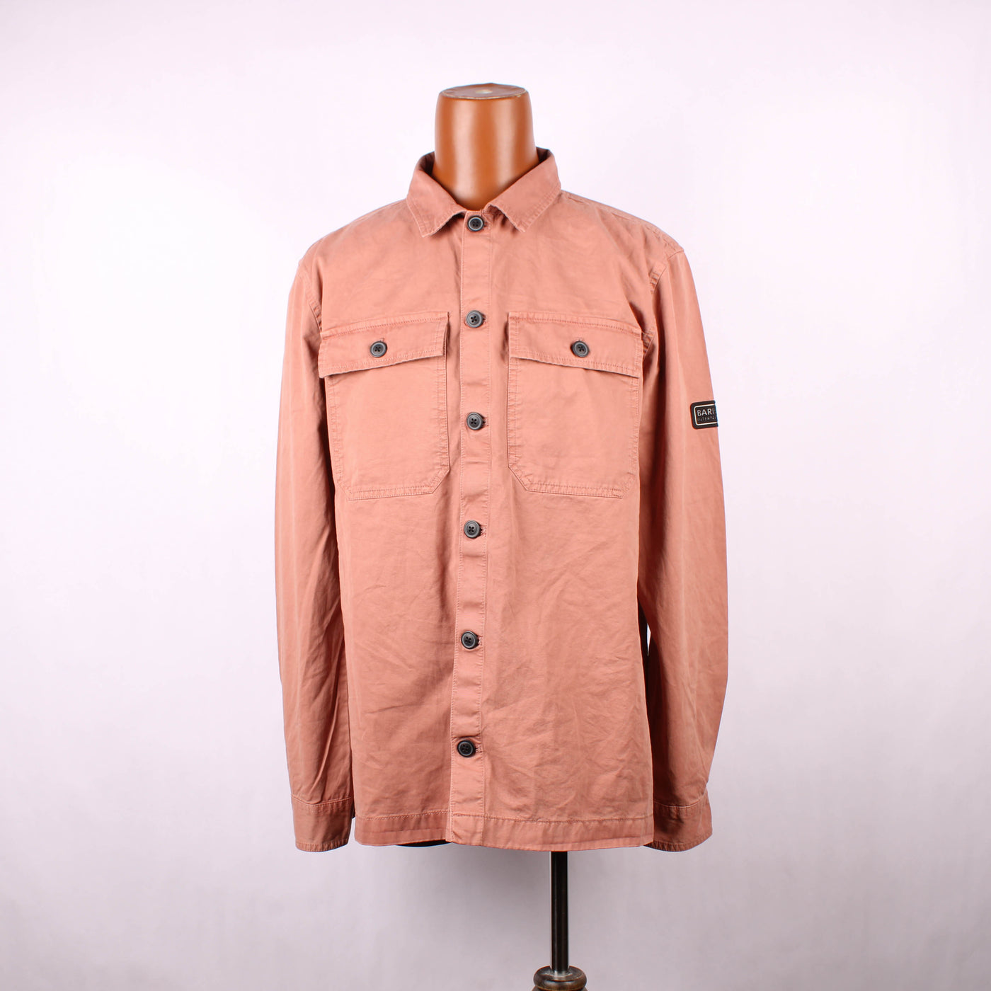 Barbour Knoop Jasje Roze Oranje