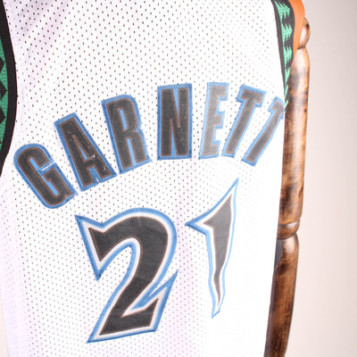 Minnesota Timberwolves Garnett #21 Jersey – Wit – Maat L (Nike)