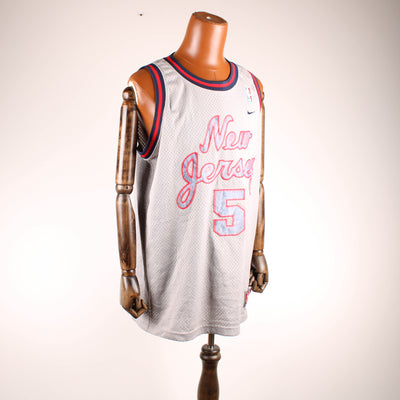 New Jersey Nets Kidd #5 Jersey – Grijs – Maat M (Nike)
