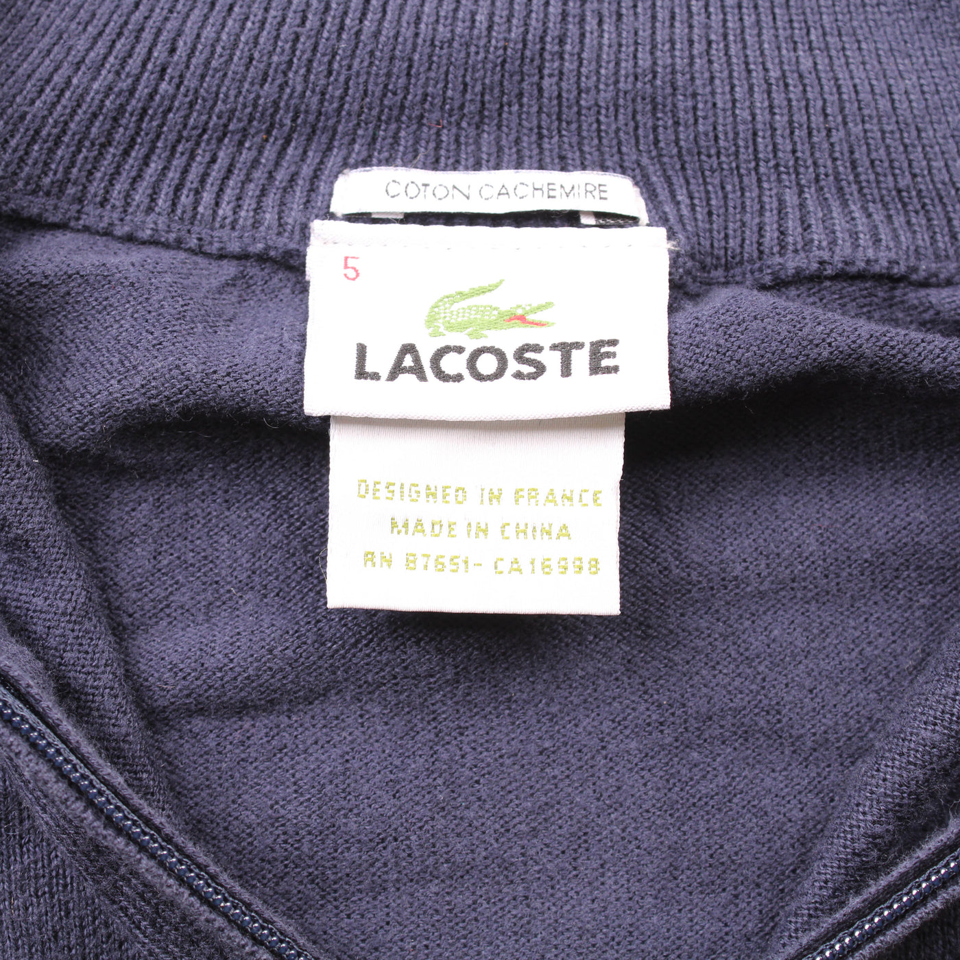 Lacoste 1/4 Zip Trui | L