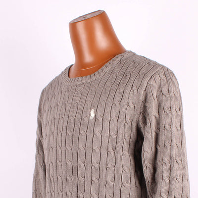 Ralph Lauren Kabeltrui Grijs