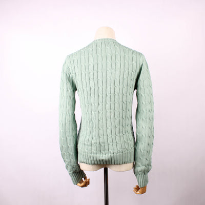 Ralph Lauren Kabeltrui Blauw Turquoise