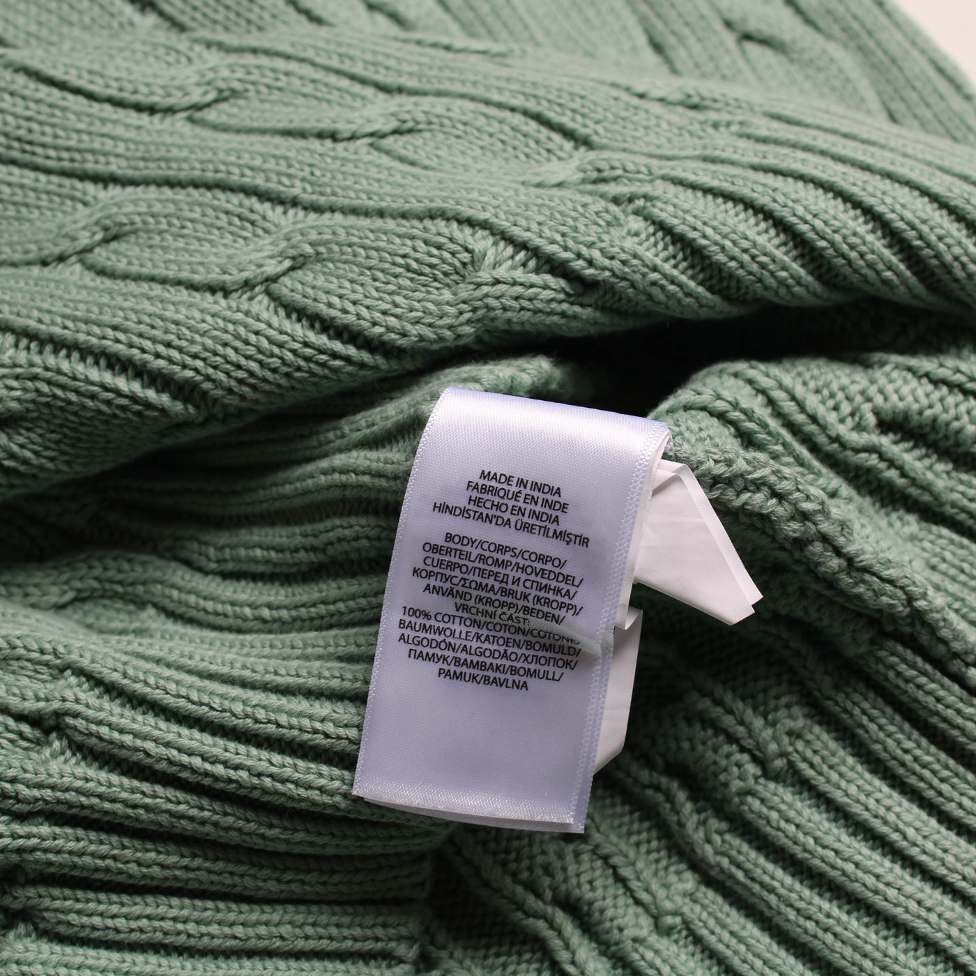 Ralph Lauren Kabeltrui Blauw Turquoise