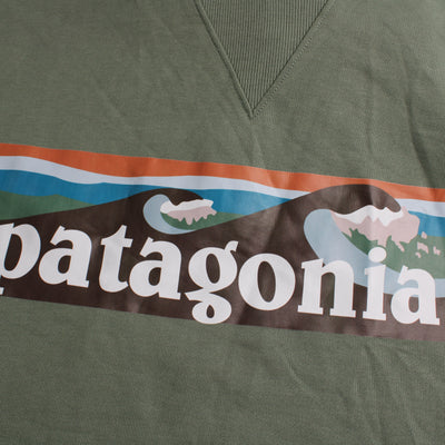 Patagonia Hoodie Print Groen