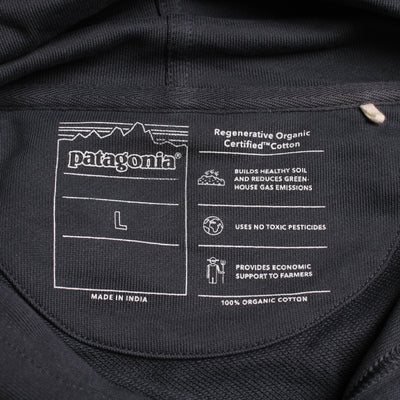 Patagonia Hoodie Print Blauw