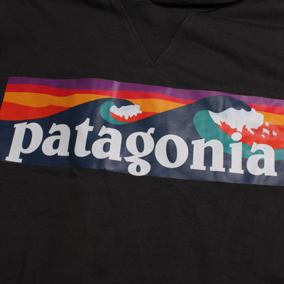 Patagonia Hoodie Print Zwart