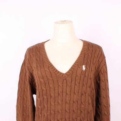 Ralph Lauren Kabeltrui Bruin