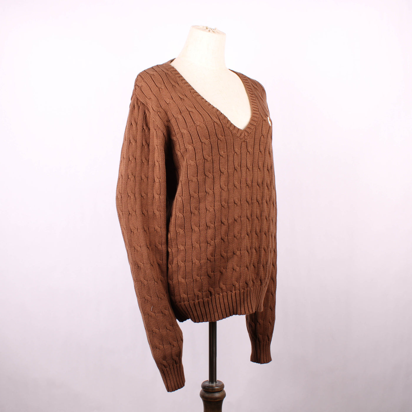 Ralph Lauren Kabeltrui Bruin
